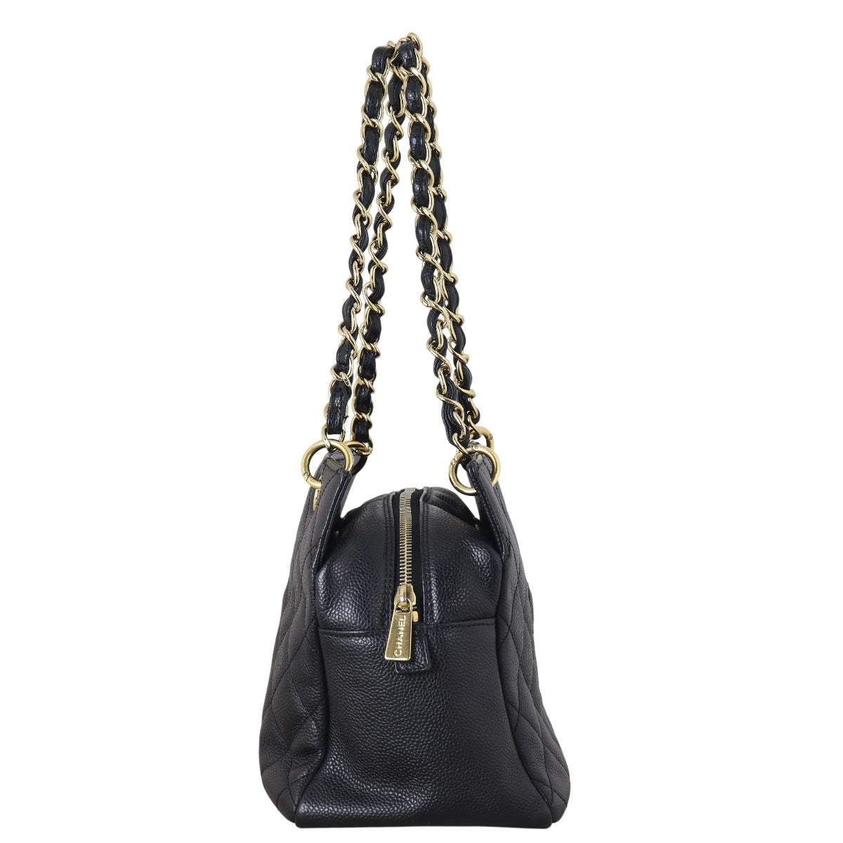 Chanel Petite Timeless Shopping Tote Quilted Black Shoulder Bag