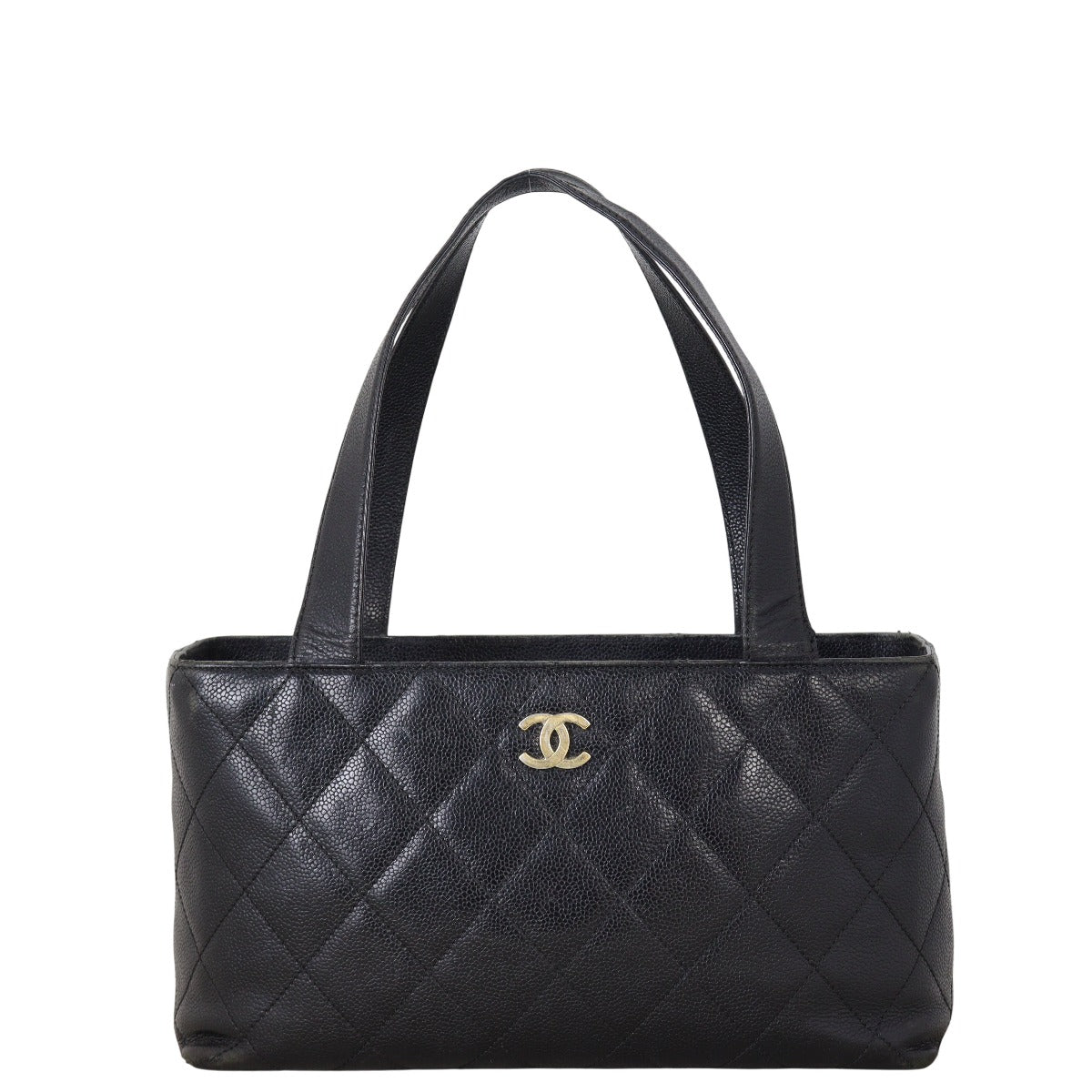 Chanel CC Tote Quilted Black Shoulder Bag