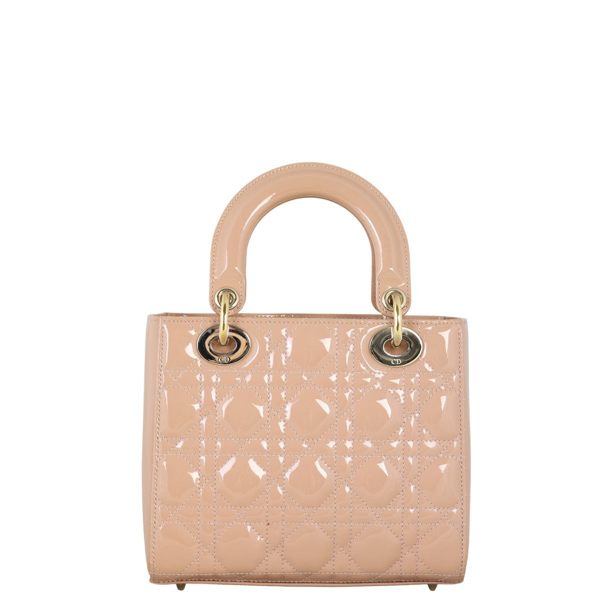Dior Lady Patent Handbag Small Travel Bag