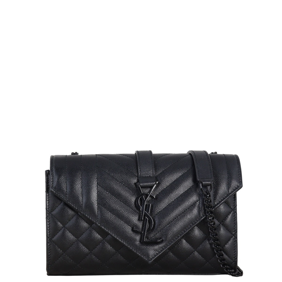 YSL Saint Laurent Mix Envelope Chain Bag Matelasse Monogram Crossbody Bag
