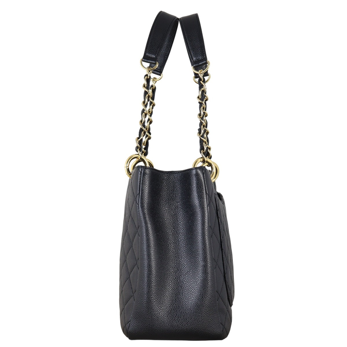 Chanel Grand Shopping Tote Quilted Black Shoulder Bag Tote 01072025