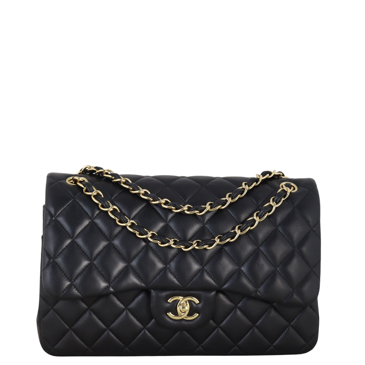 Chanel Classic Double Jumbo Caviar Handbag Quilted Black Crossbody Bag Jumbo 02072025