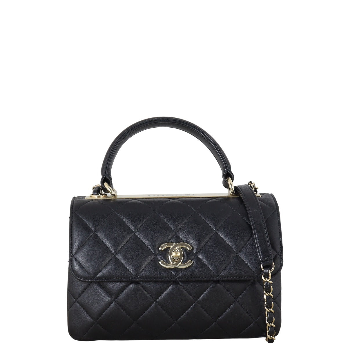Chanel CC Trendy Handbag Quilted Black Crossbody Bag Small 03072025