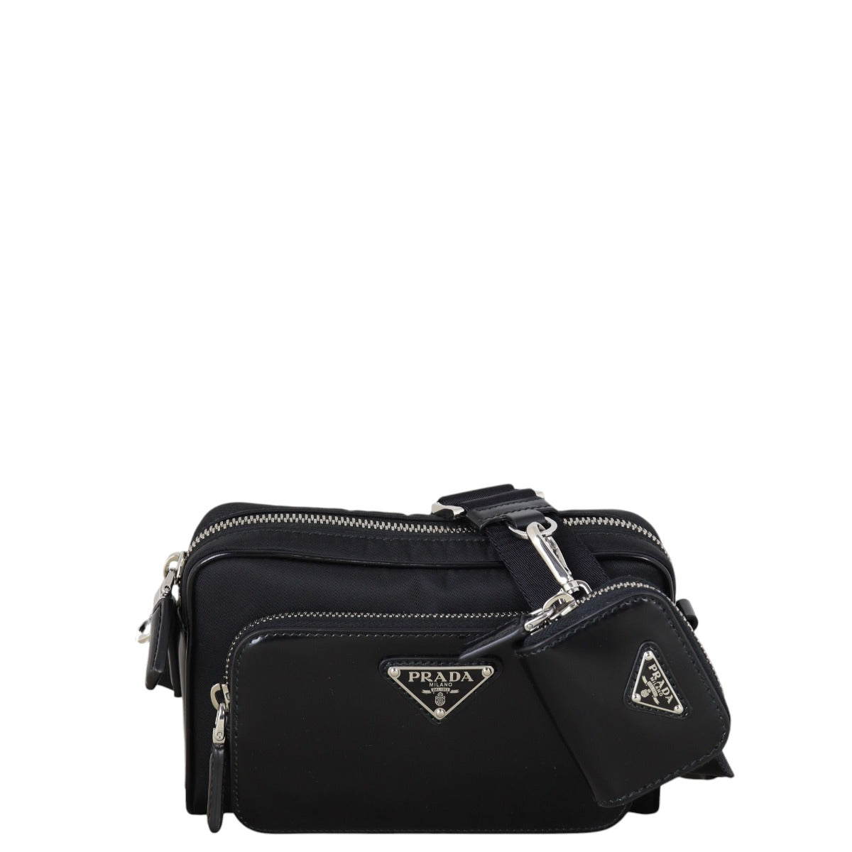 Prada Crossbody Bag Re- Shoulder Bag Nylon Black