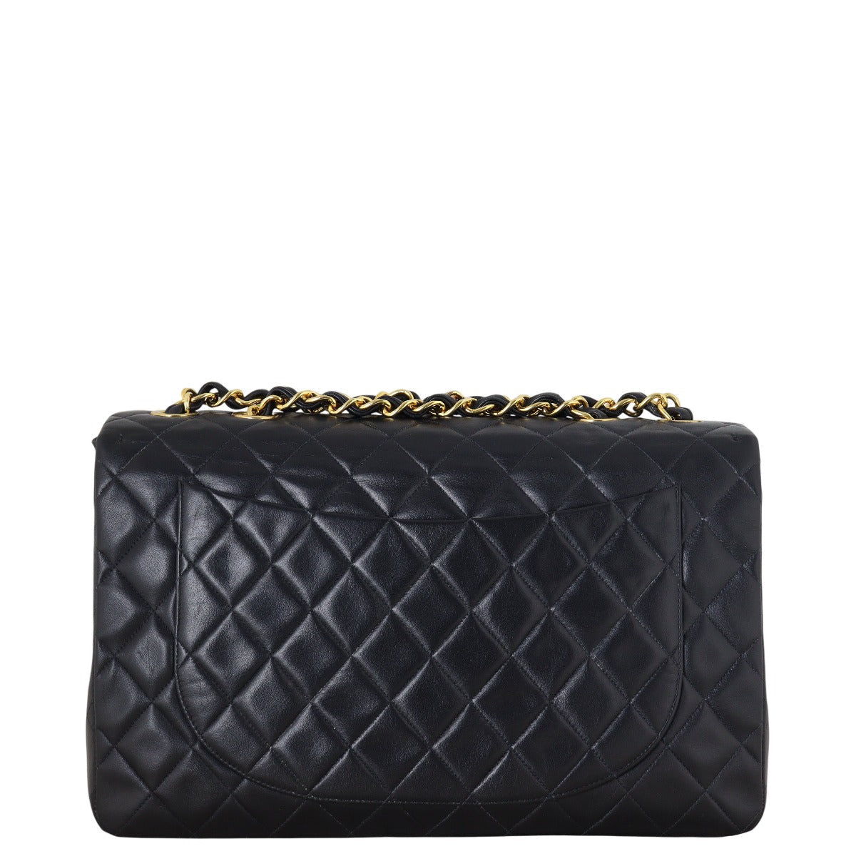 Chanel Maxi Jumbo XL Single Handbag Quilted Black Crossbody Bag Flap 09072025