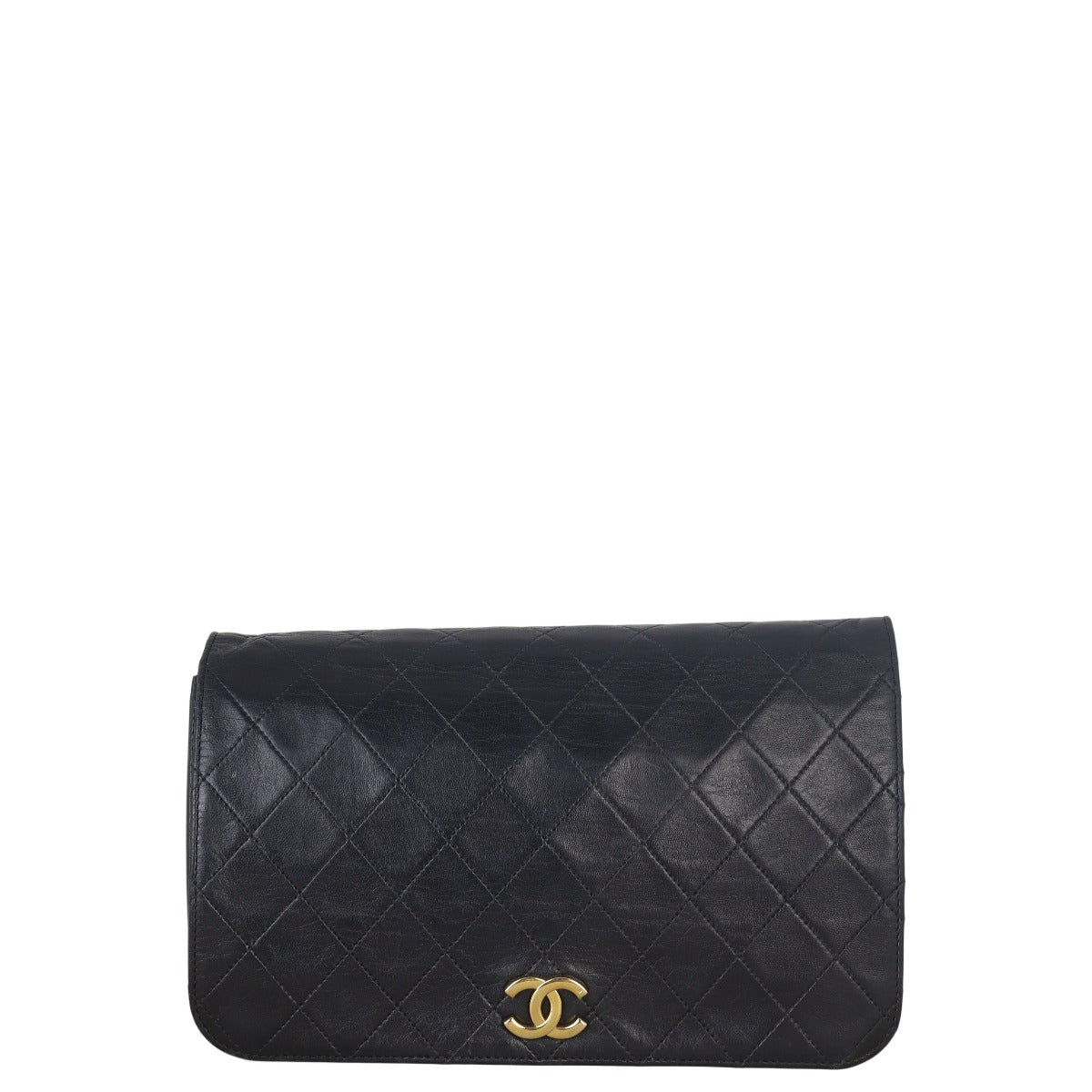 Chanel CC Full Flap Bag Quilted Black Shoulder Bag