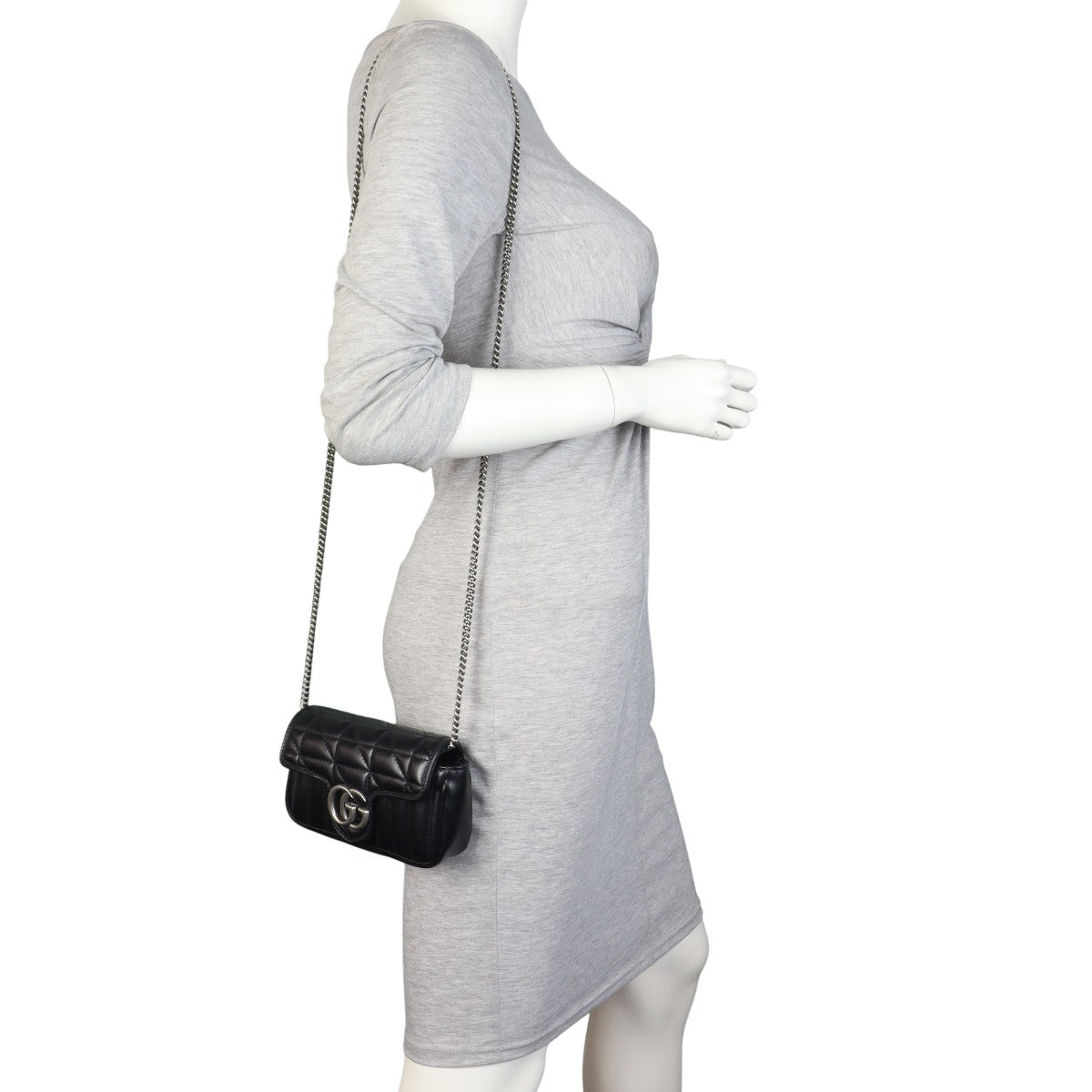 Gucci GG Marmont Matelasse Super Mini Shoulder Bag