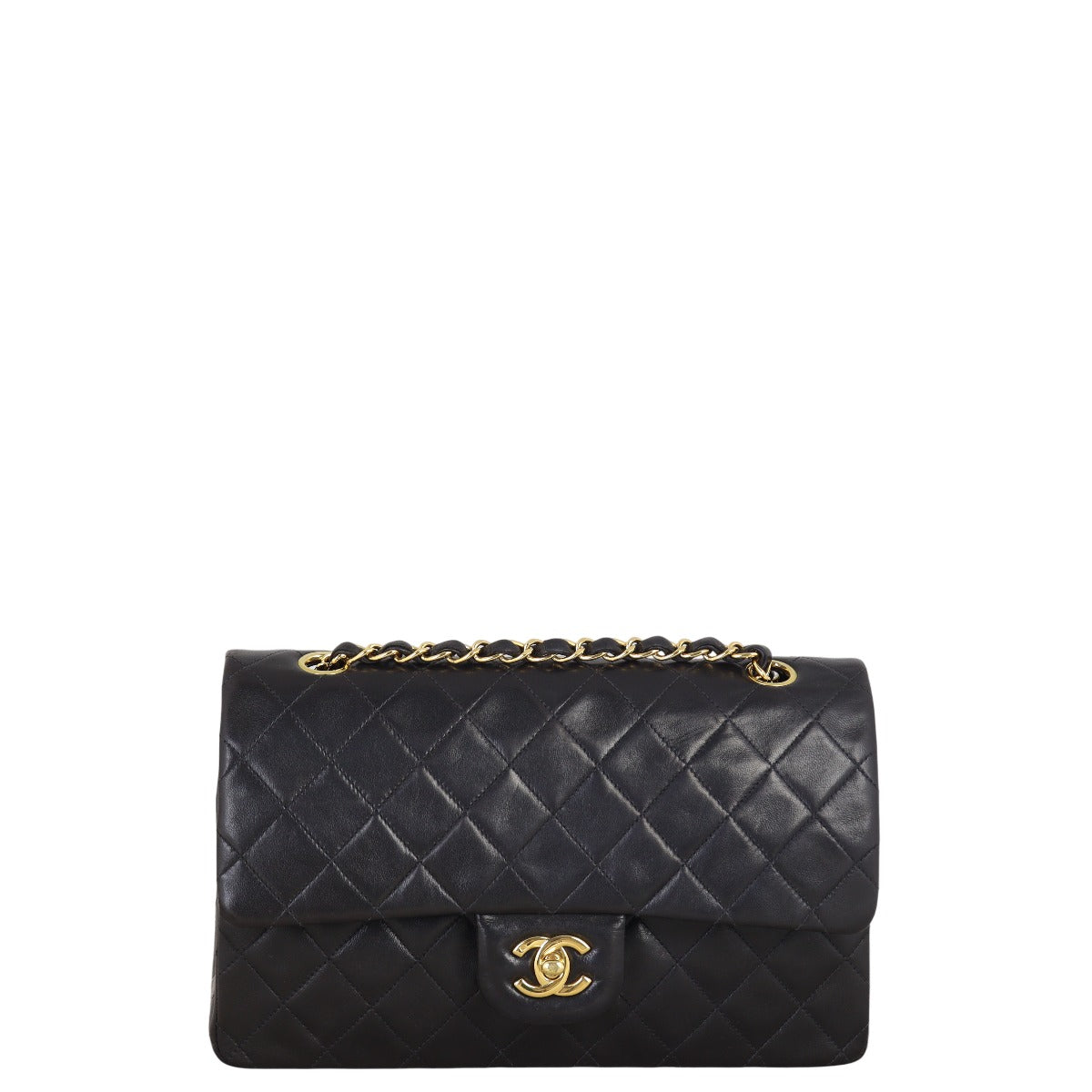 Chanel Classic Double Handbag Quilted Medium Shoulder Bag