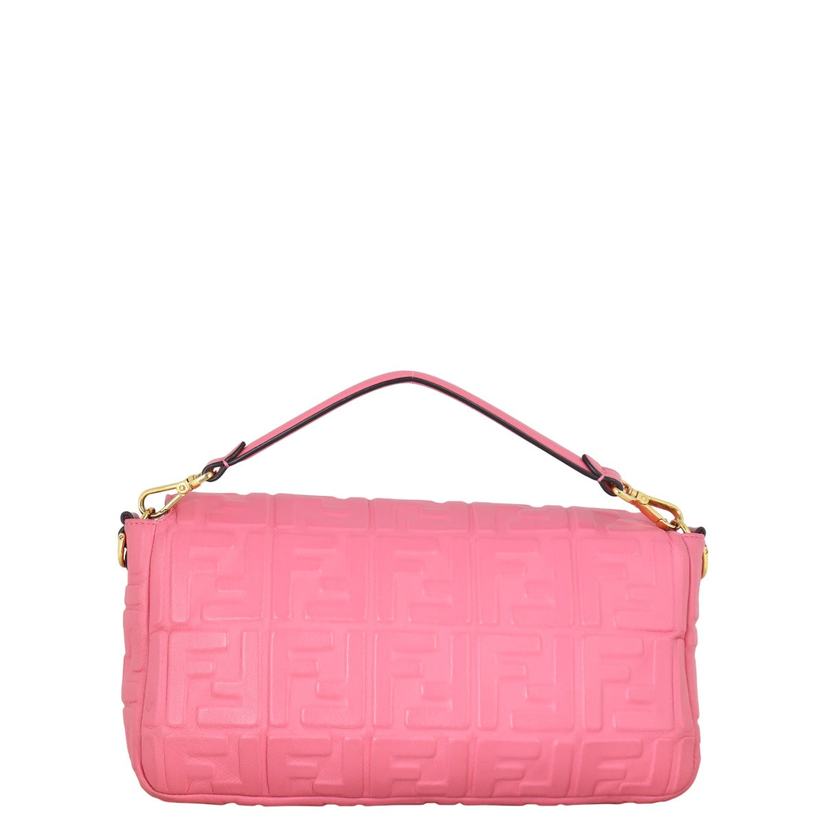 Fendi Baguette Bag Embossed Shoulder Bag