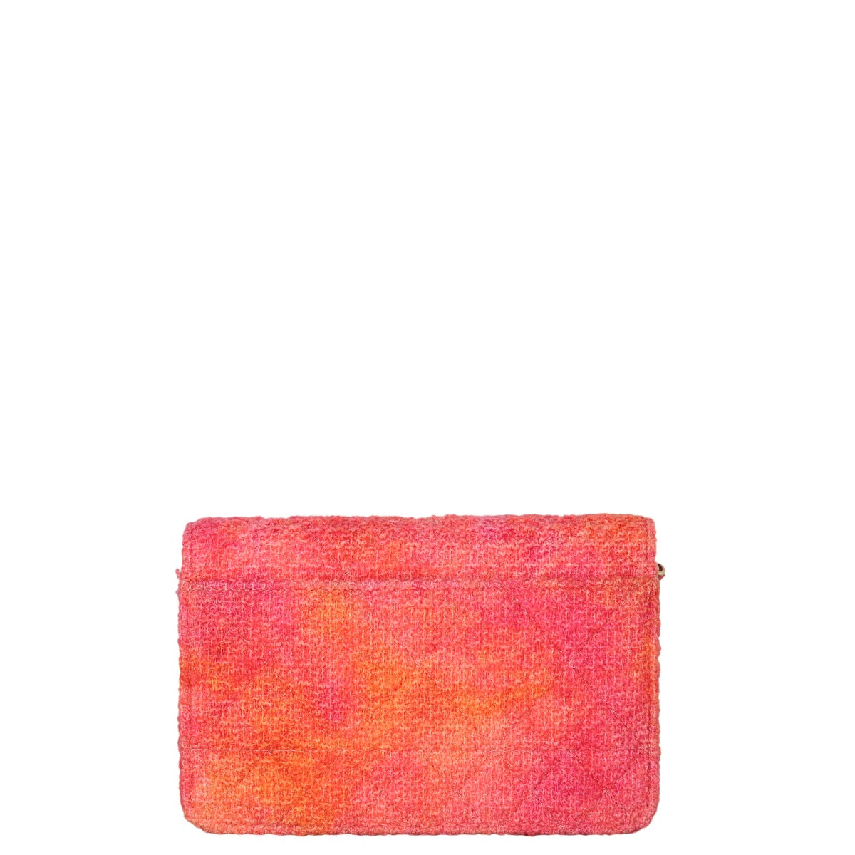 Chanel CC Timeless Wallet on Tweed Handbag Pink Chain Crossbody Bag