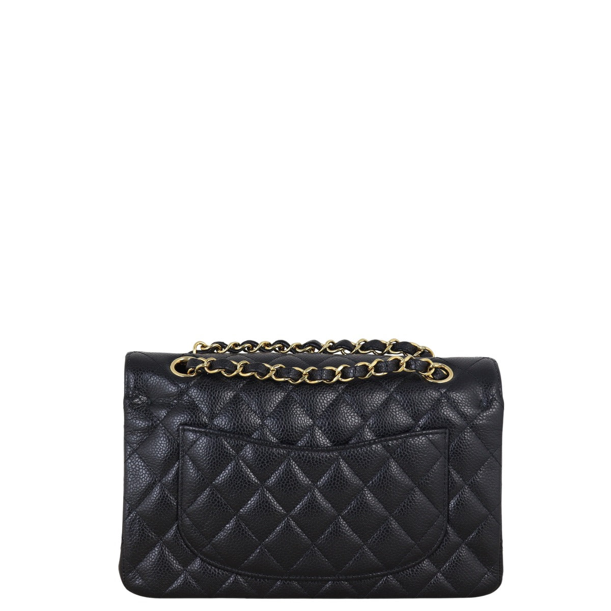 Chanel Classic Double Flap Caviar Handbag Quilted Black Crossbody Bag Small 06082025