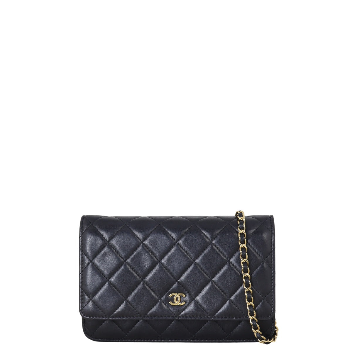 Chanel Classic Wallet on Handbag Quilted Black Crossbody Bag 1 14082025