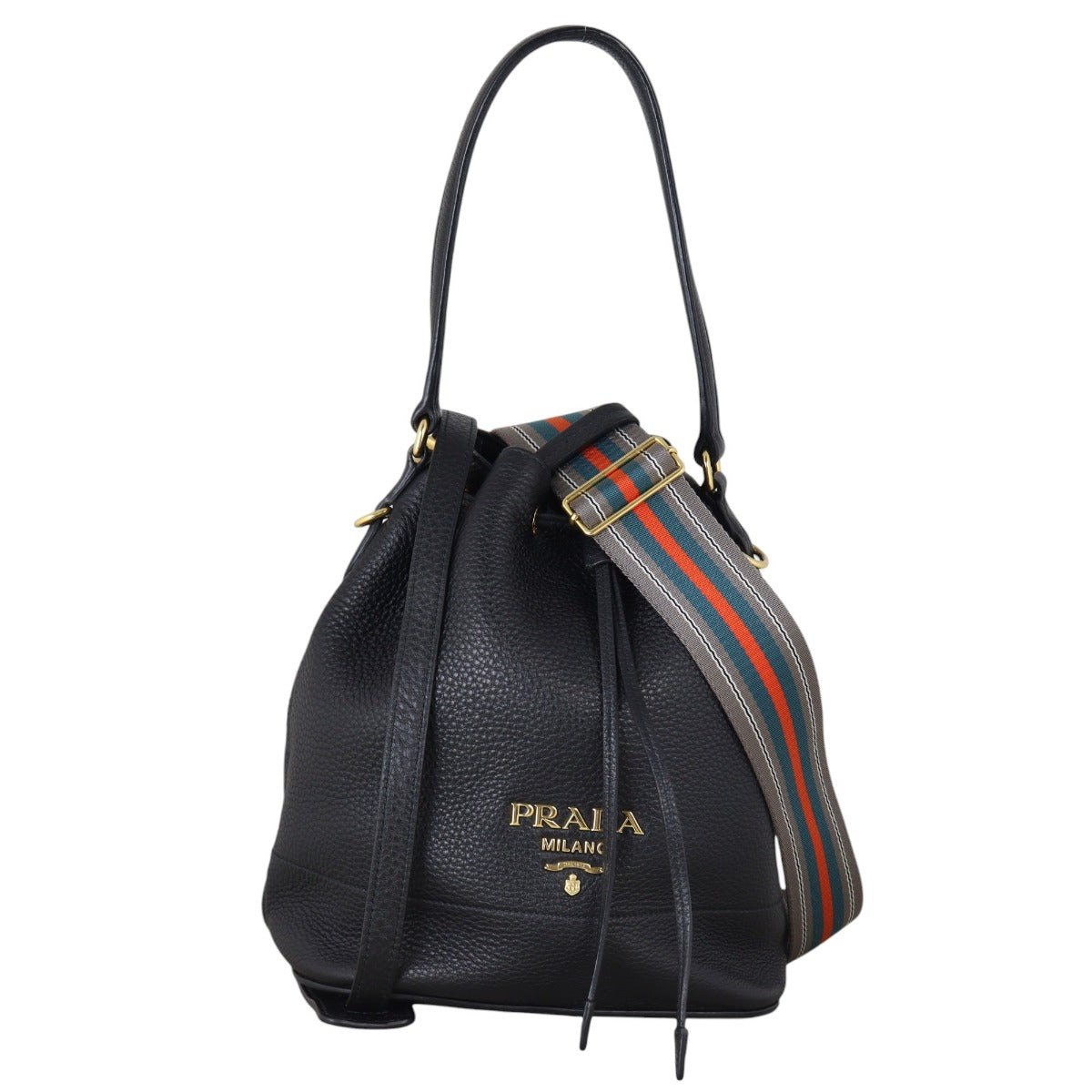 Prada Vitello Daino Bag Bucket Bucket Bag