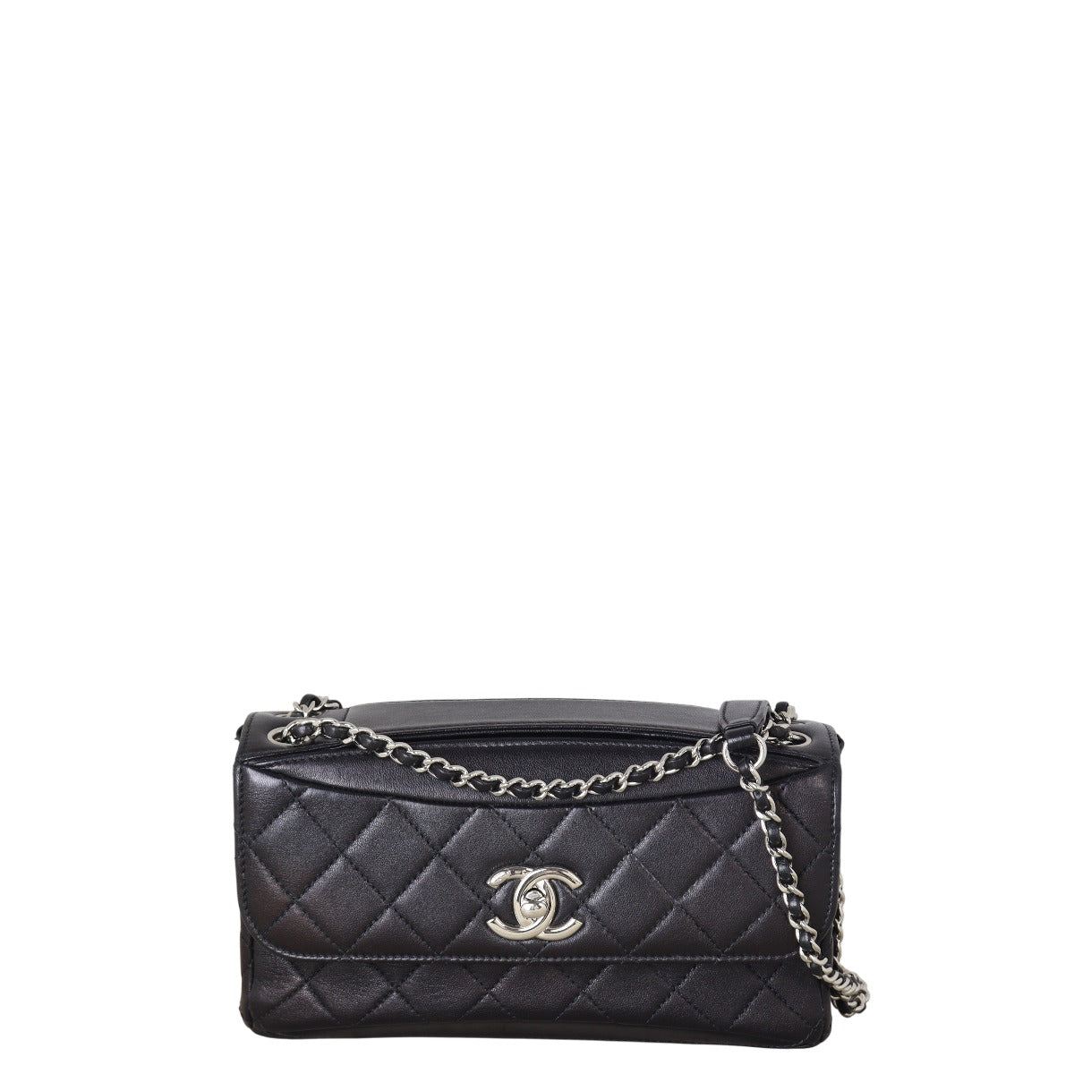 Chanel CC Single Bag Quilted Black Shoulder Bag