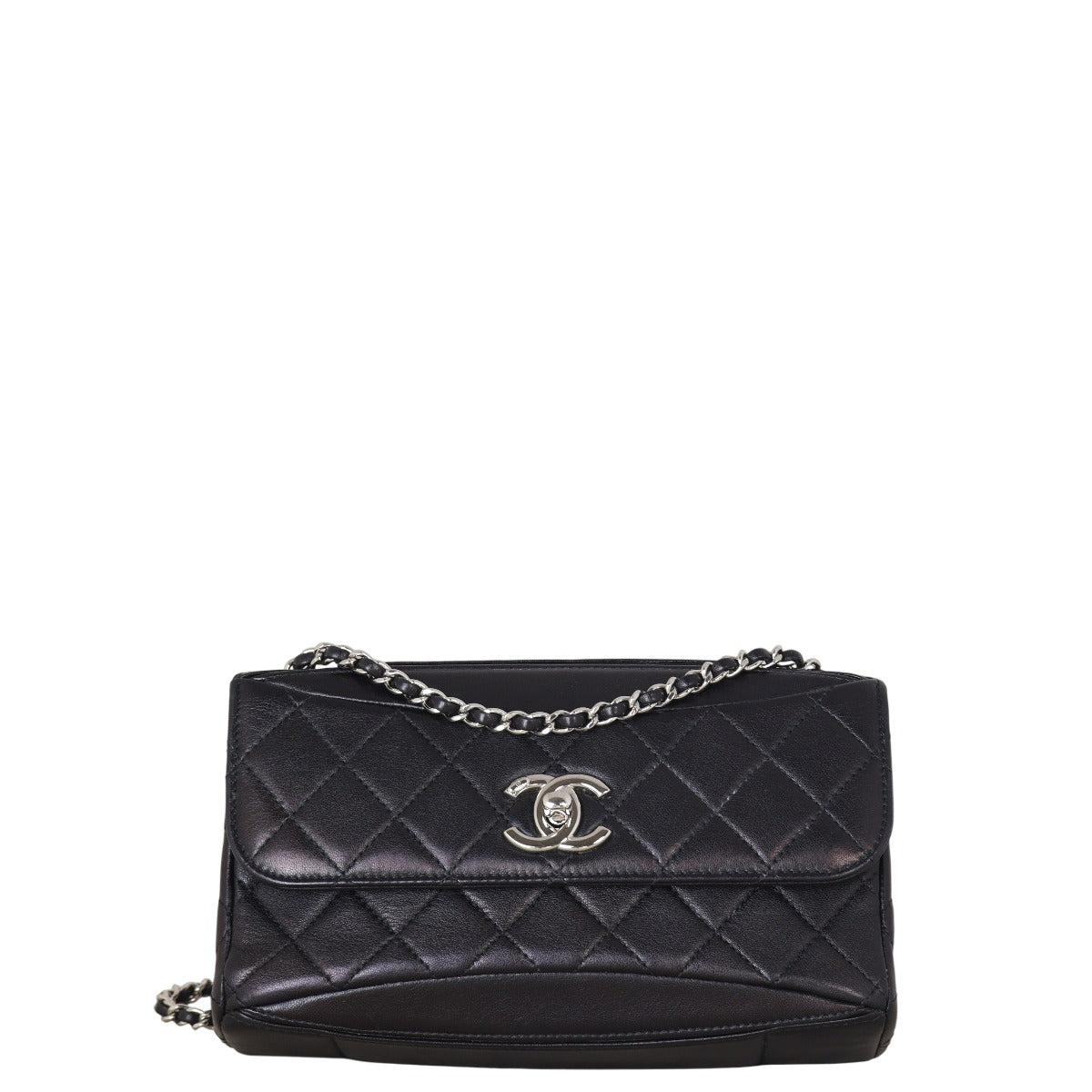 Chanel CC Single Bag Quilted Black Shoulder Bag
