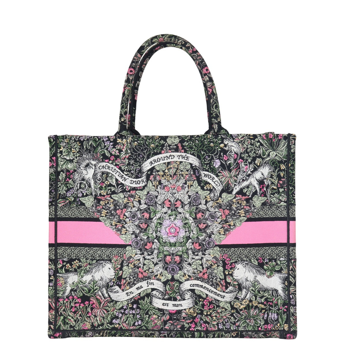 Dior Book Tote Around The World Handbag Large Tote Bag