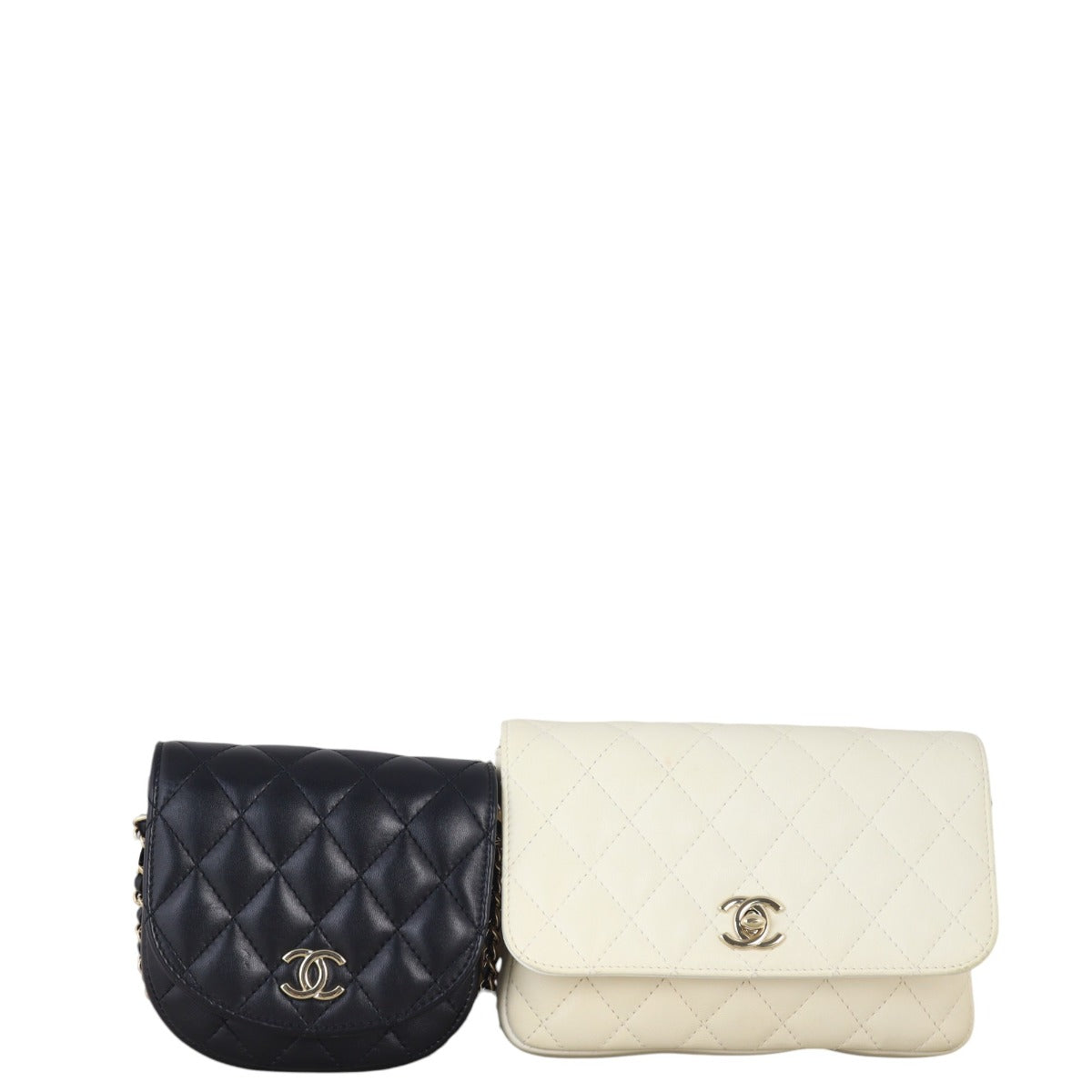 Chanel Side Packs Crossbody Small Quilted Black Crossbody Bag