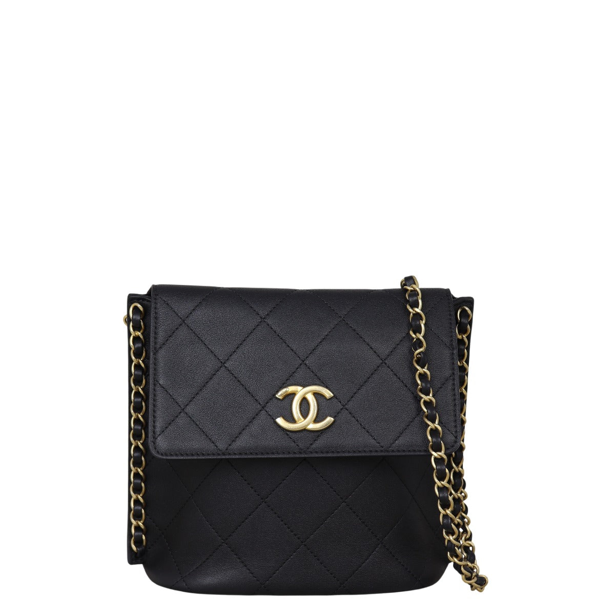Chanel Hobo Quilted Black Crossbody Bag