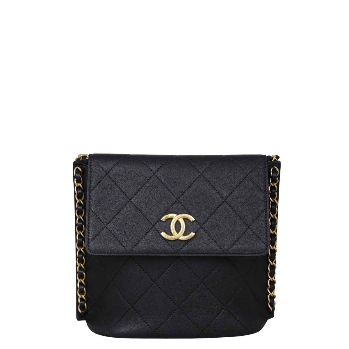 Chanel Hobo Quilted Black Crossbody Bag