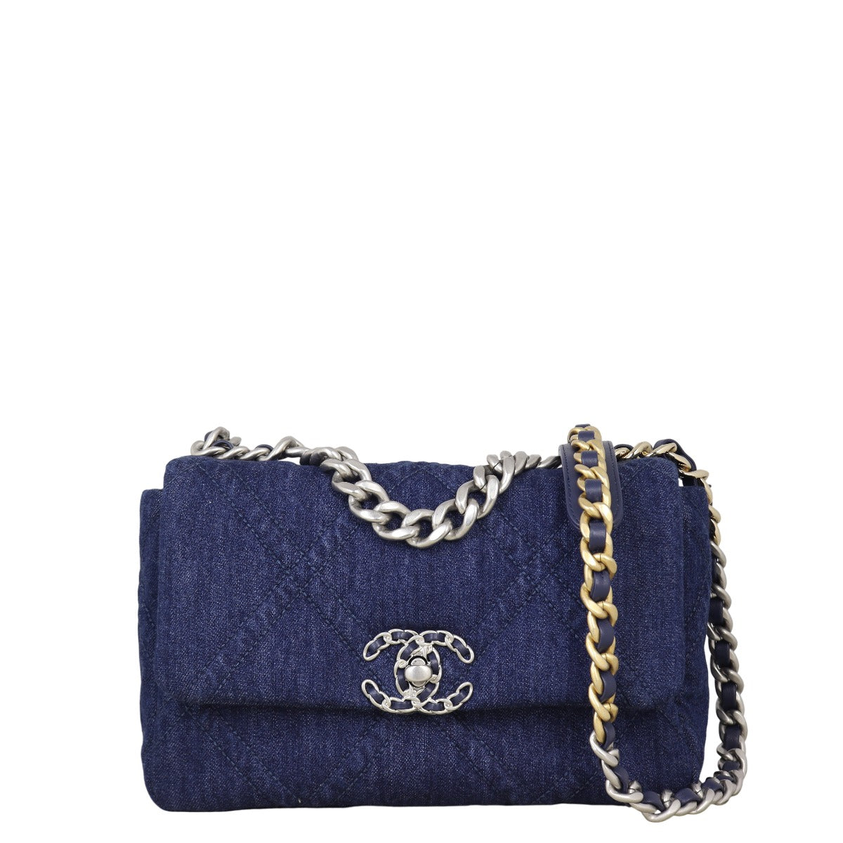 Chanel 19 Flap Bag Denim Blue Crossbody Bag
