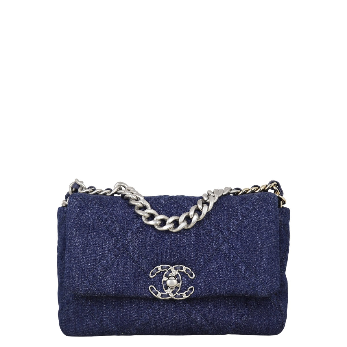 Chanel 19 Flap Bag Denim Blue Crossbody Bag