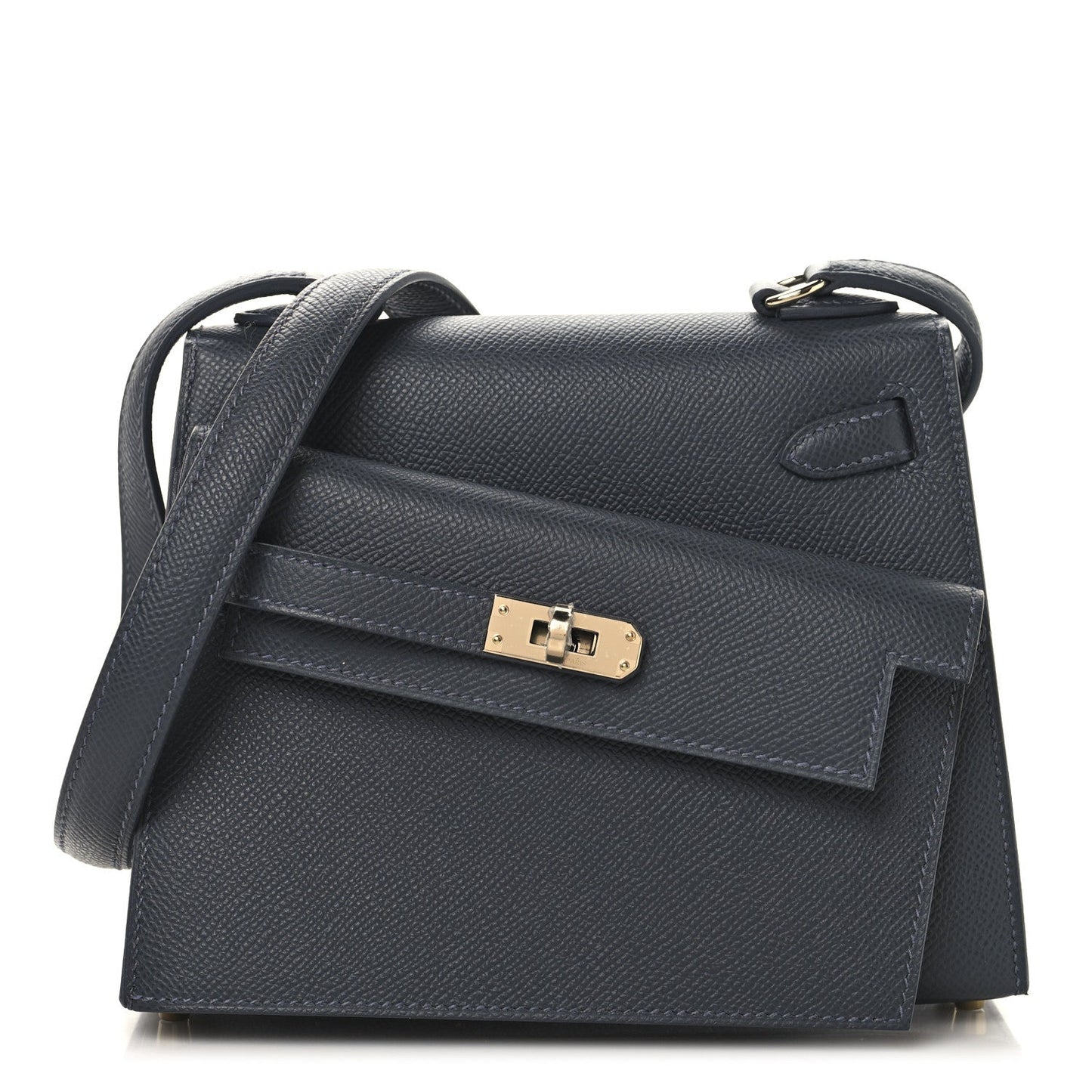 Hermes Epsom Kelly En Desordre Sellier Ardoise Handbag Travel Bag