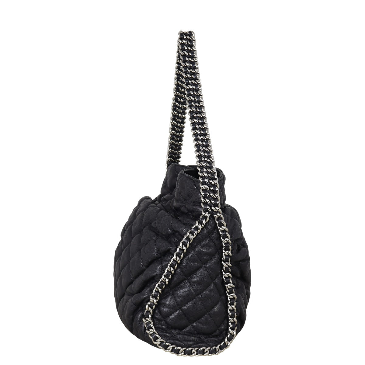 Chanel Around Hobo Quilted Black Shoulder Bag Hobo 01102025