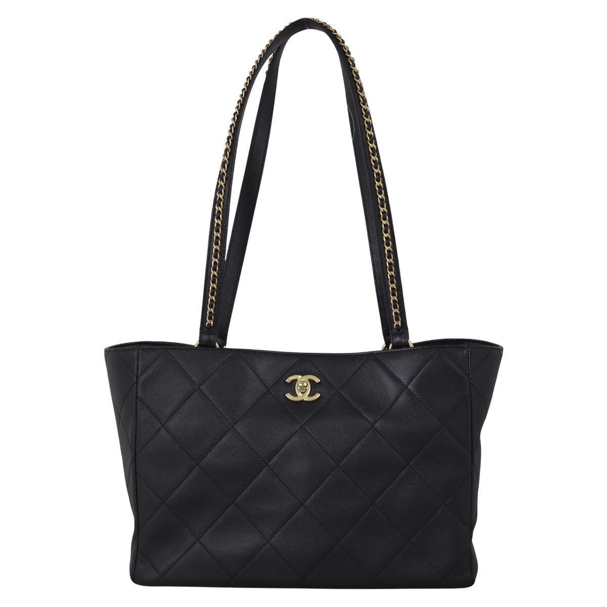 Chanel CC Shopping Tote Quilted Black Shoulder Bag Tote 03102025