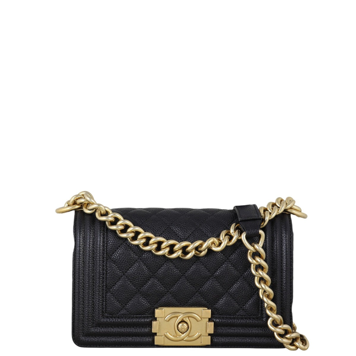 Chanel Boy Handbag Quilted Black Crossbody Bag Small 13102025