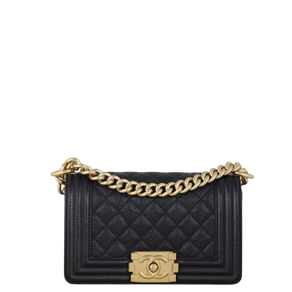 Chanel Boy Handbag Quilted Black Crossbody Bag Small 13102025