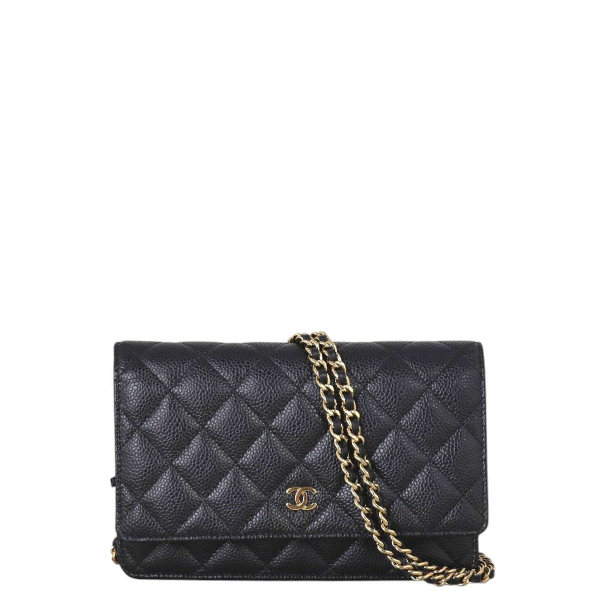 Chanel Classic Wallet on Chain Handbag Quilted Black Crossbody Bag Chain 17102025
