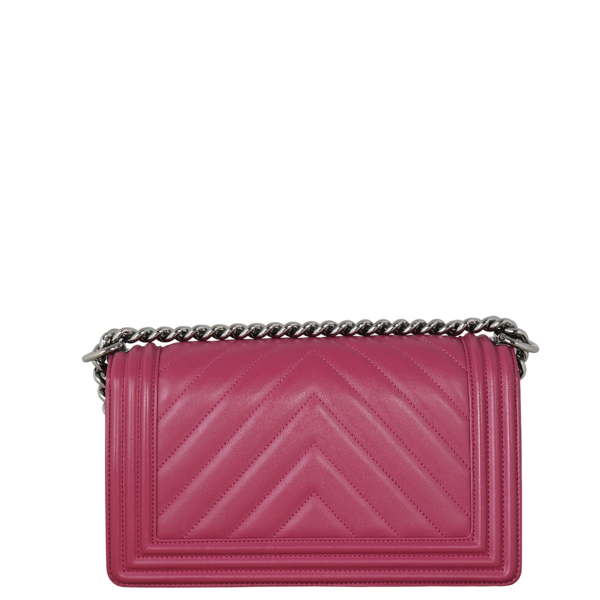 Chanel Boy Old Chevron Handbag Medium Crossbody Bag