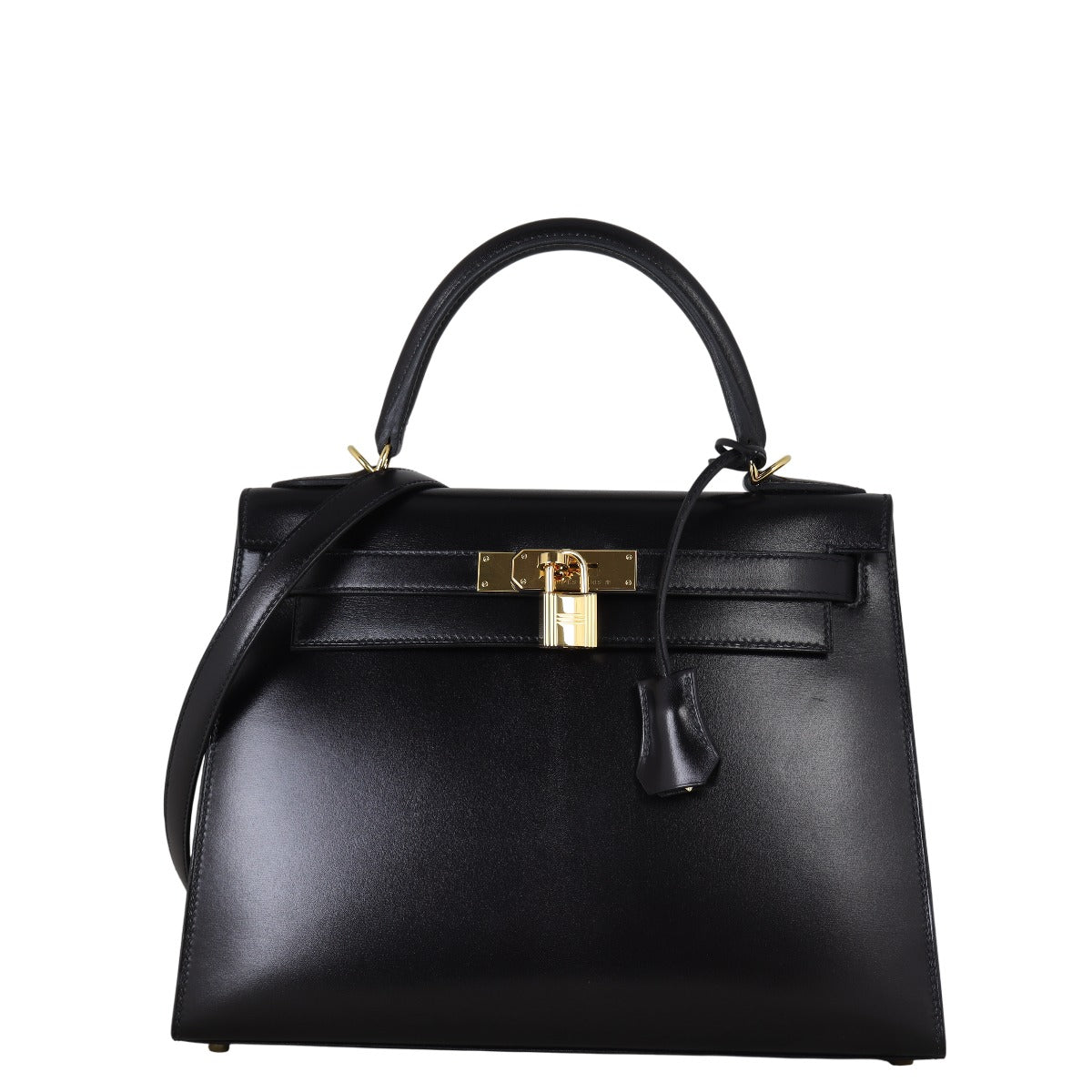 Hermes Kelly Sellier Boxcalf Shoulder Bag
