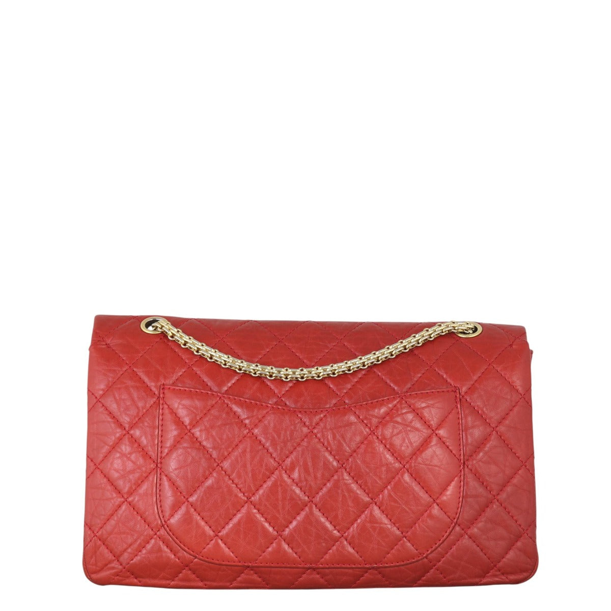 Chanel 2.55 Reissue 227 Double Bag Quilted Red Handbag
