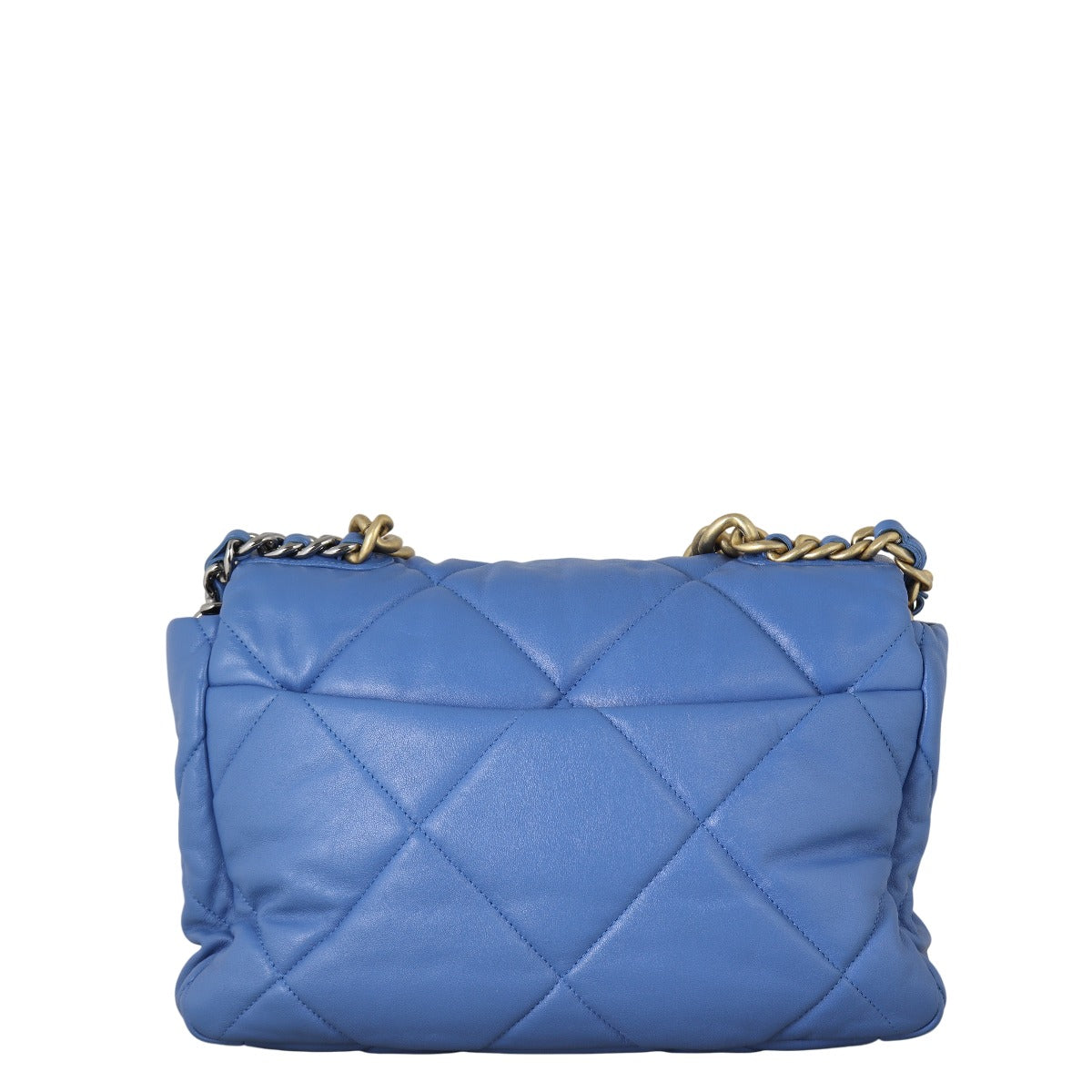 Chanel 19 Flap Bag Quilted Blue Crossbody Bag Medium 31102025