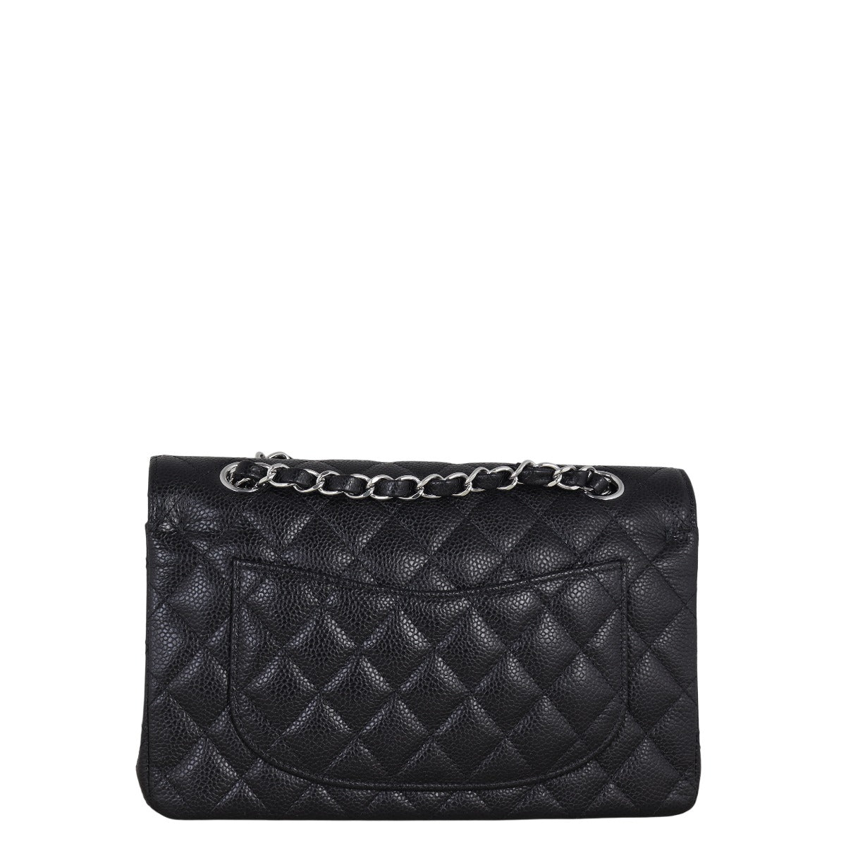 Chanel Classic Double Flap Small Caviar Handbag Quilted Black Crossbody Bag