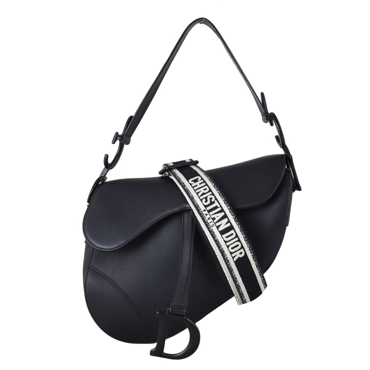 Dior Saddle Bag With Embroidered Strap Ultramatte Travel Bag