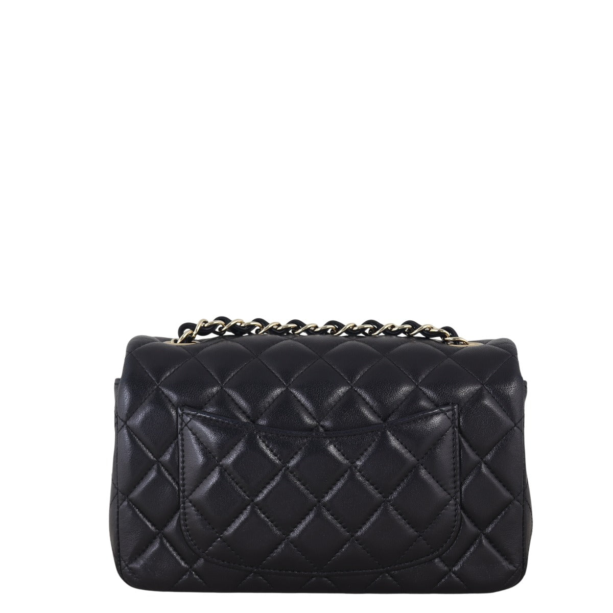 Chanel Classic Flap Mini Rectangular Bag Lambskin Quilted Black Crossbody Bag Lambskin 19112025