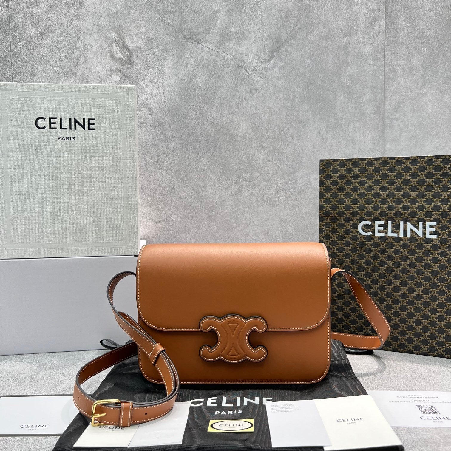 Top Quality Classique Cuir Triomphe Bag For Tan Travel Bag 199223Bfn04Lu 2885