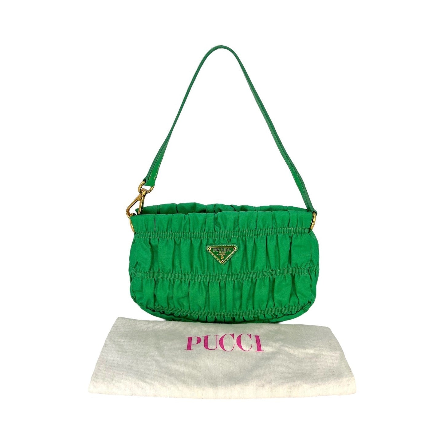 Prada Gaufre Tessuto Pochette Travel Bag