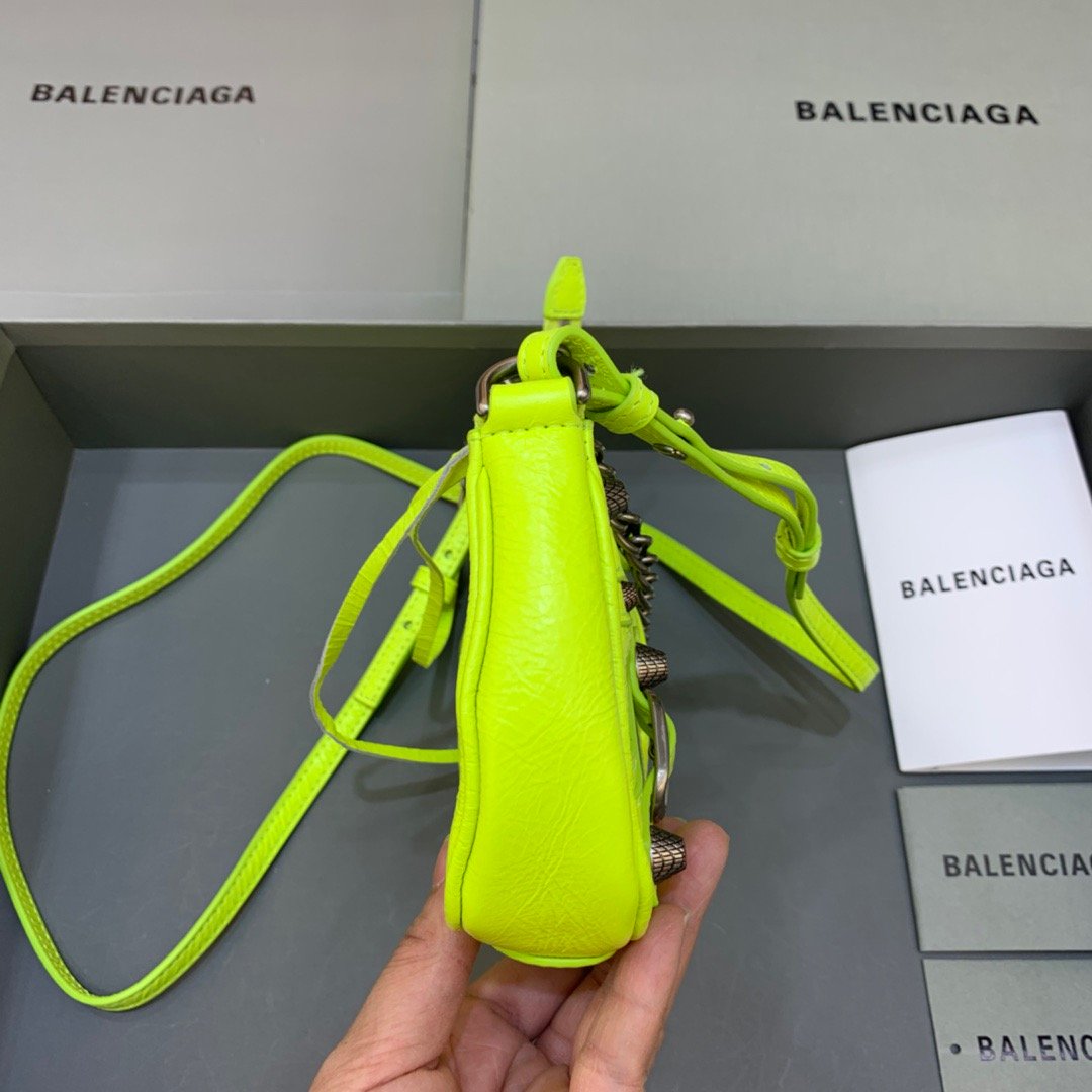 Balen Le Cagole Bag With Light For Green Mini Travel Bag
