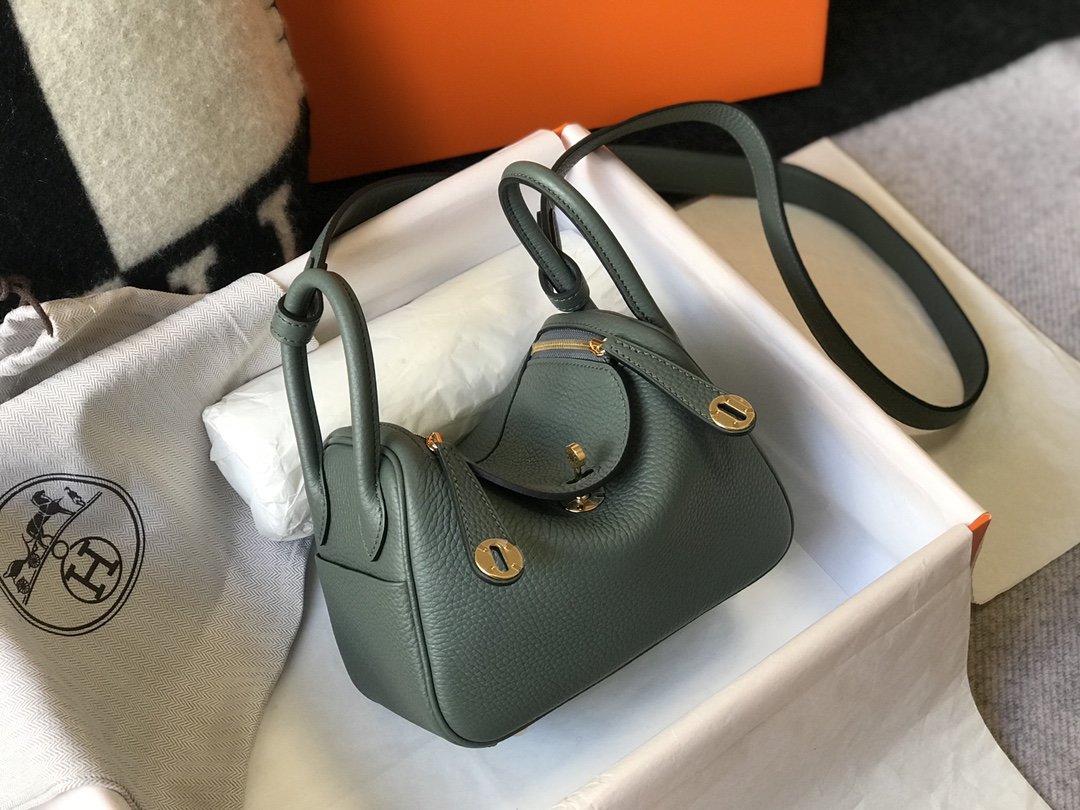 Top Quality Lindy Bag Vert Amande With Gold Mini Crossbody Bag