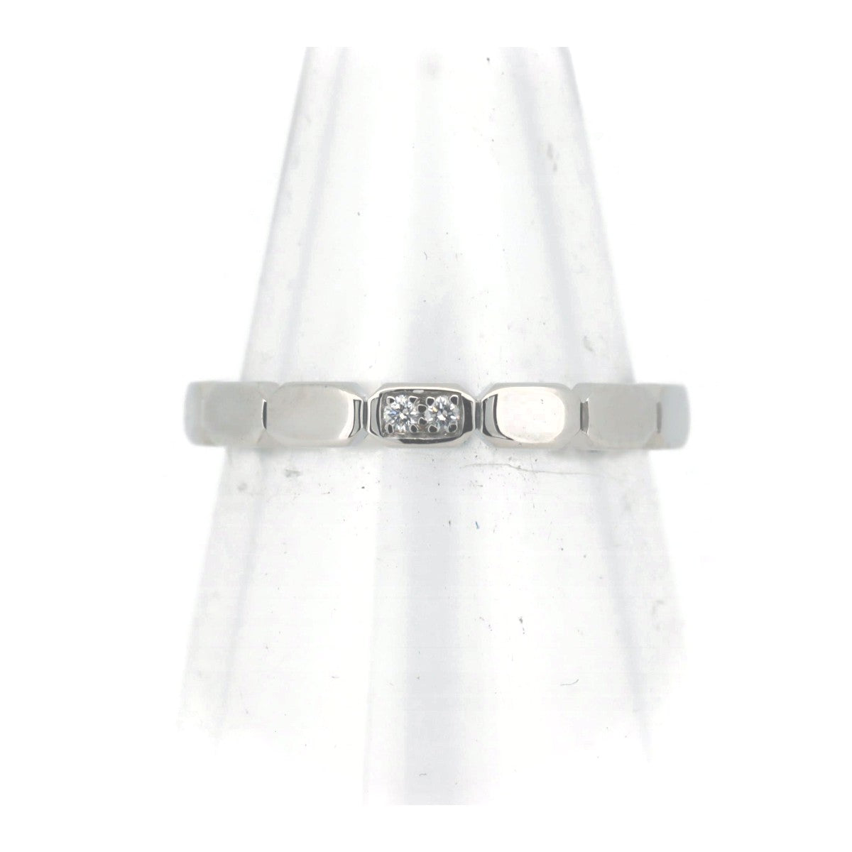 Chanel PT950 Platinum Diamond Ring Size Bag