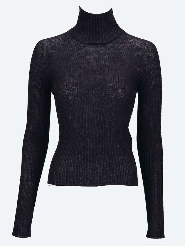 YSL Saint Laurent Saint Laurent Trending Ribbed Knit Turtleneck Travel Black Travel Bag
