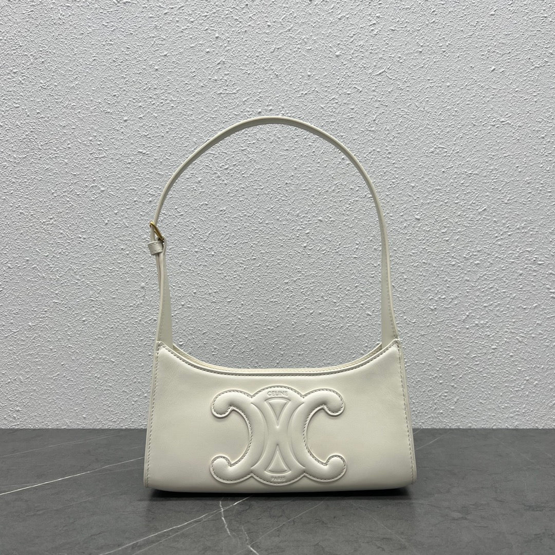 Top Quality Cuir Triomphe Shoulder Bag For White