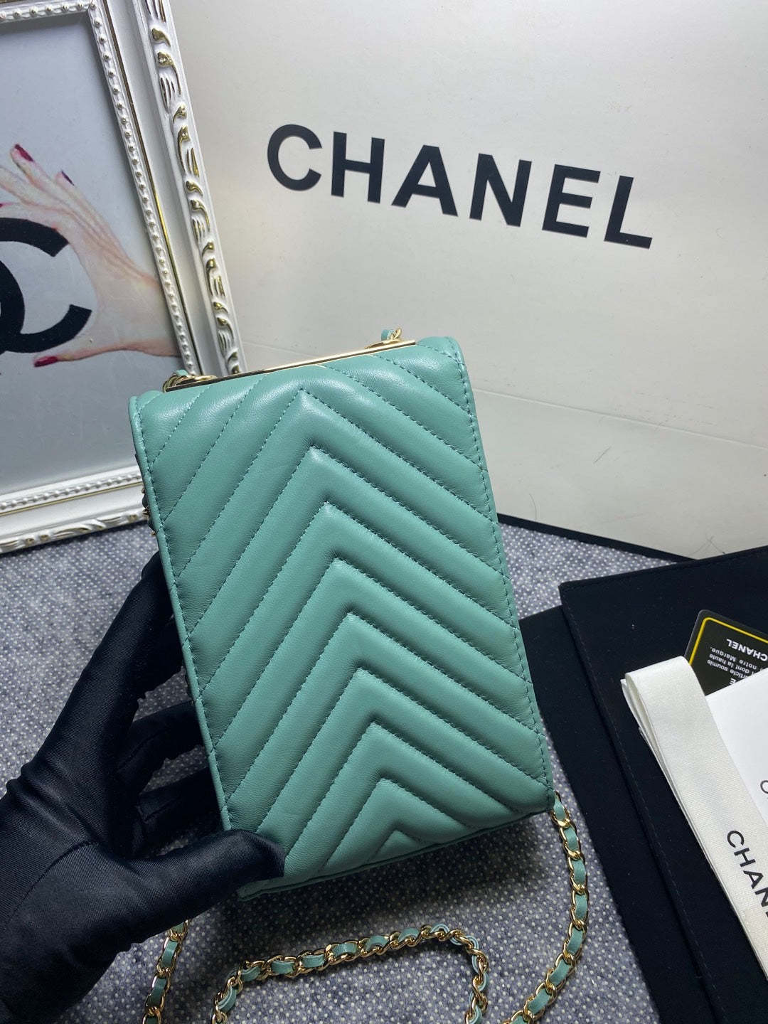 CHL Chevron Trendy CHL Phone Handbag