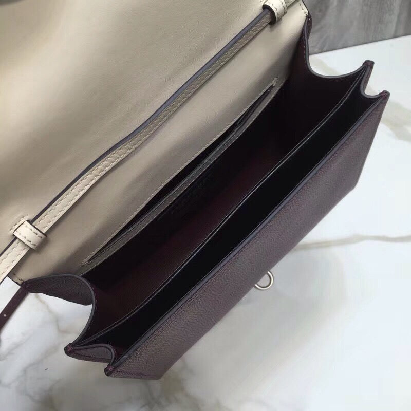 Top Quality Macken Colorblock Crossbody Bag For White Brown 95In24Cm 6112