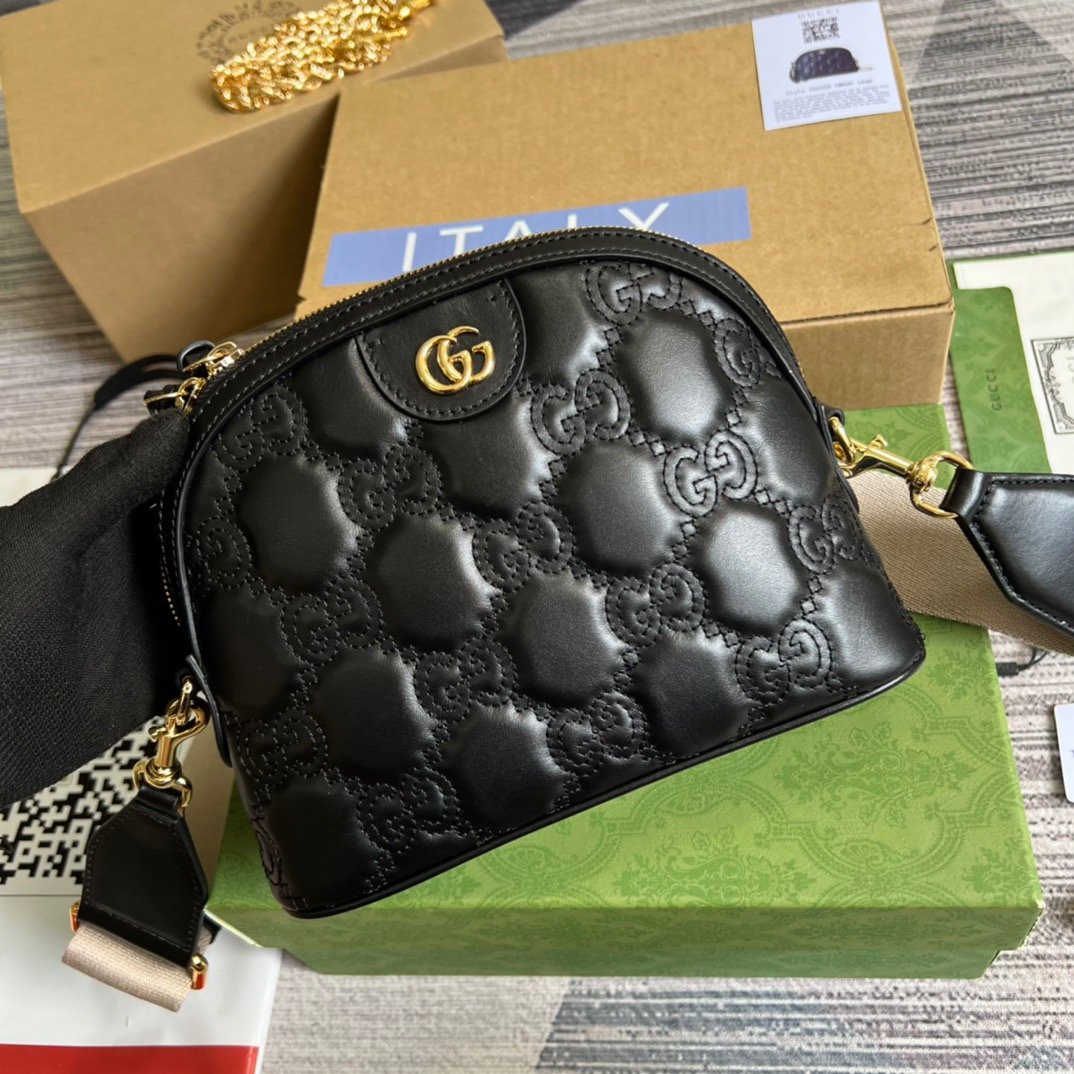 gg , ’s 9in 23cm Matelasse Black Shoulder Bag