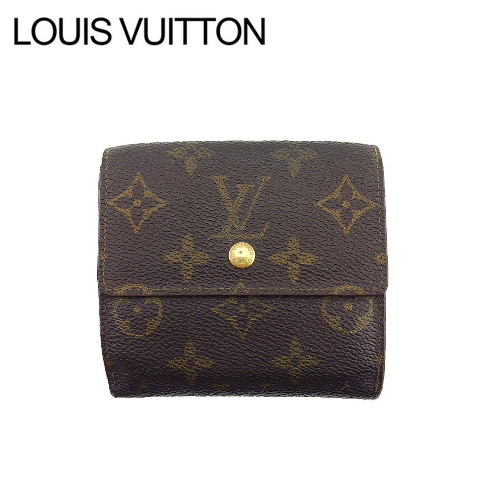 Louis Vuitton Bifold M61652 Porte Monnaie Billets Brown Beige Wallet Case