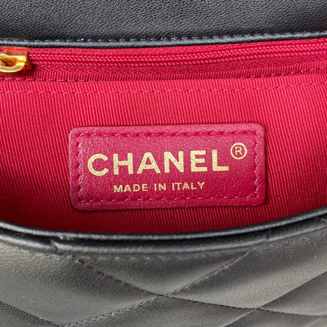 CHLSmall Hardware , ’s , Black Gold Flap Shoulder Bag 79In20Cm As3450